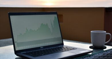 a laptop on a table