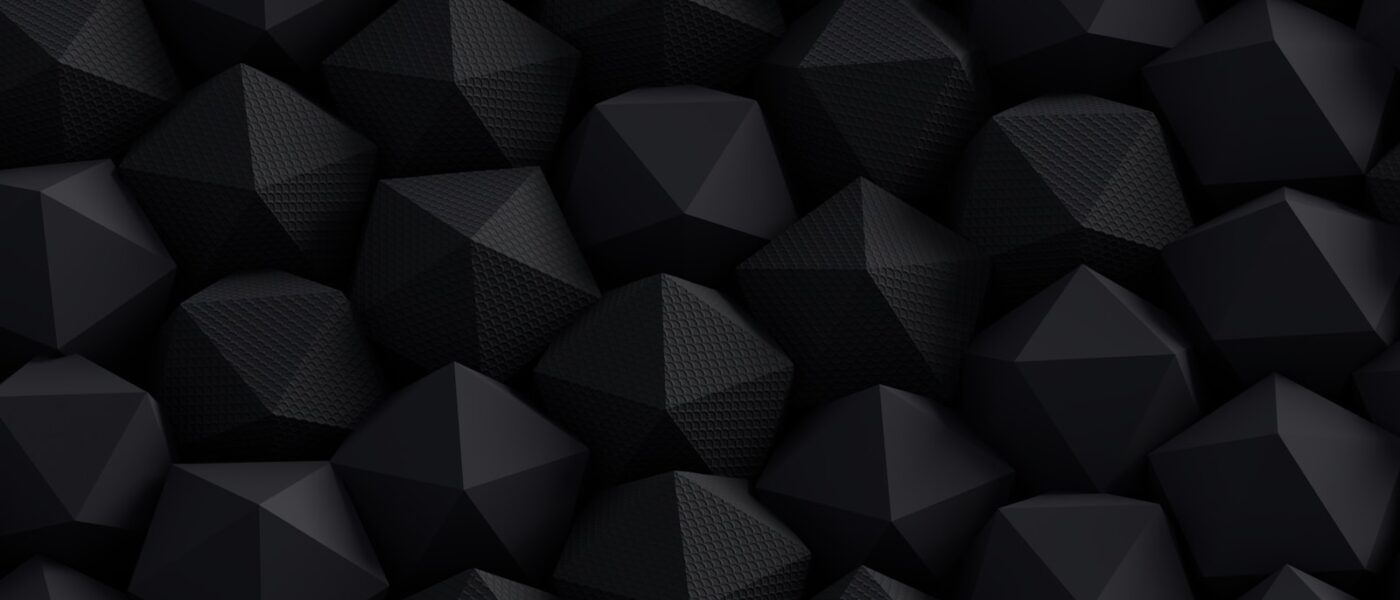 a black background with a lot of black cubes