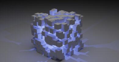 a 3d image of a cube made of cubes