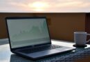 a laptop on a table