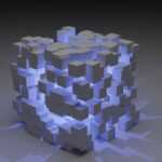 a 3d image of a cube made of cubes