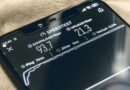 black smartphone