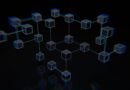 a group of cubes that are on a black surface