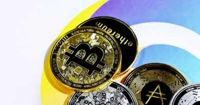 a pile of bitcoins sitting on top of each other