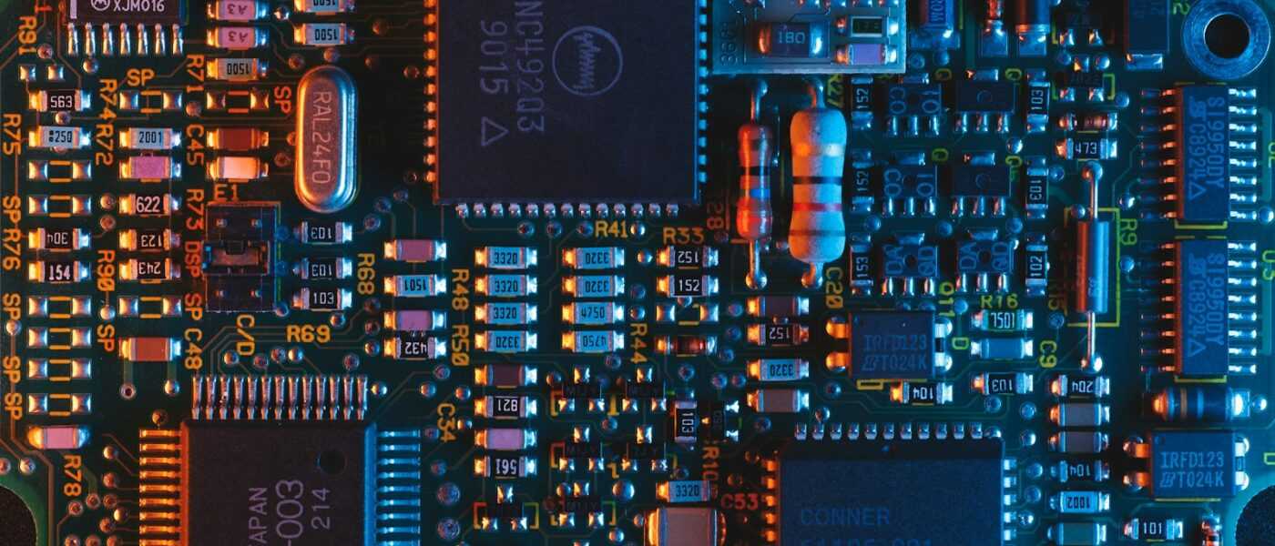 blue circuit board