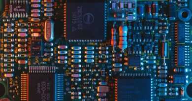 blue circuit board