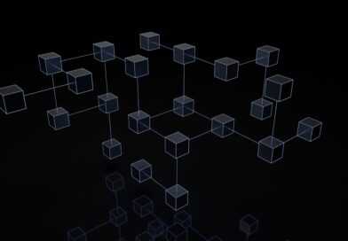 a black and white photo of cubes on a black background