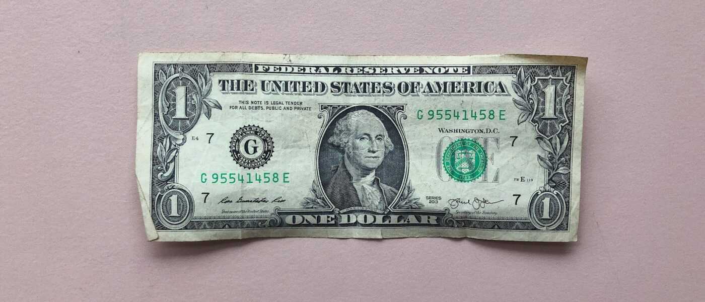 1 U.S. dollar banknote