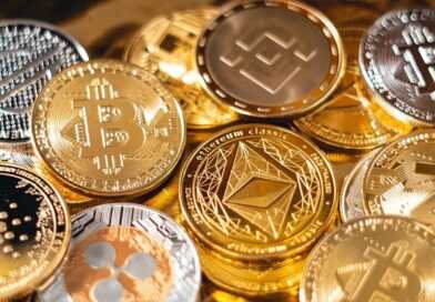 silver and gold round coins